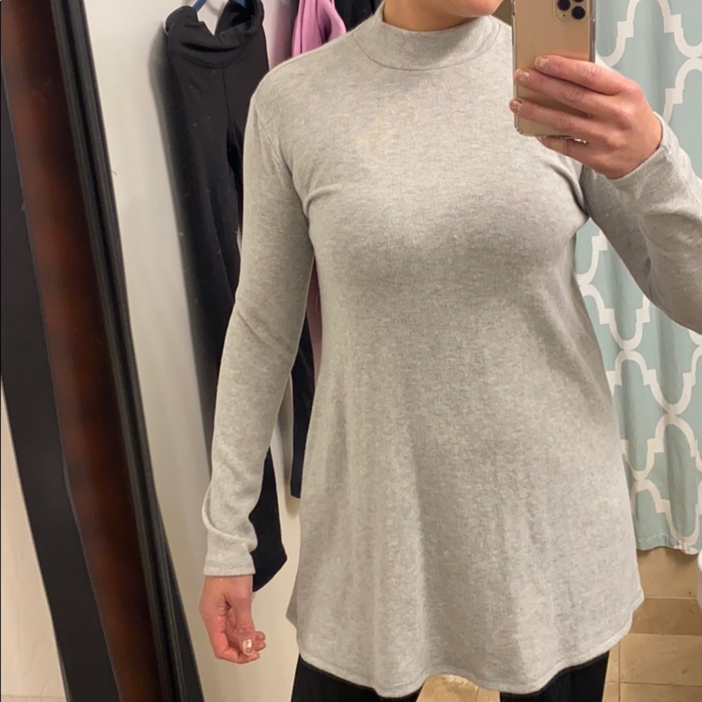 Grey mock neck sweater - Picture 7 of 7